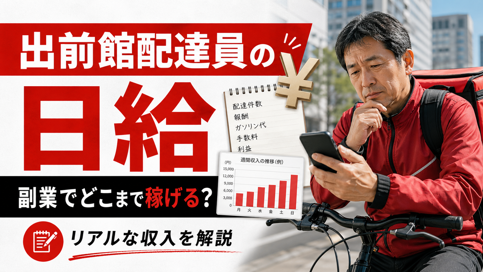 出前館配達員の日給を上げるコツと稼げる時間帯