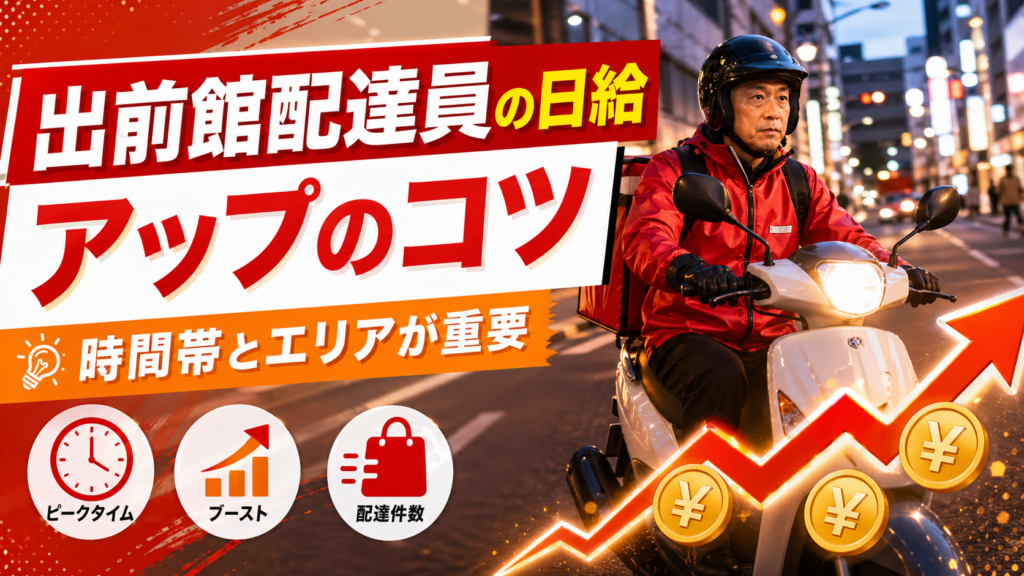 出前館配達員はいくら稼げるか