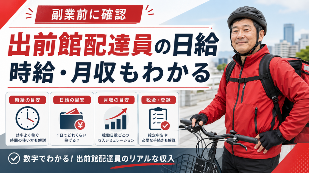 出前館配達員の月収